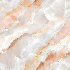 Elegant Pink Onyx Marble Texture with White and Peach Veins for Luxury Interior Design