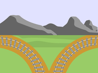 Split Concept IllustrationVector Style