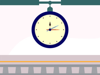 Clock Concept IllustrationVector Style