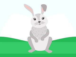 Rabbit Concept IllustrationVector Style