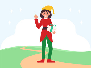 Elf Concept IllustrationVector Style