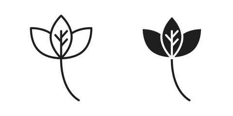 Basil icon art in black and white