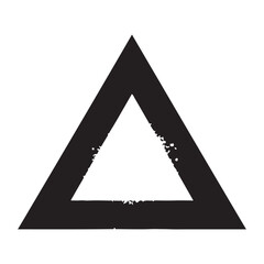Vector art of black triangle symbol silhouette art design