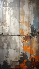 Distressed metal, paint, and rust