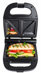 Open sandwich maker with fresh sandwich