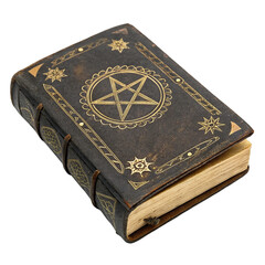 Fototapeta premium Witchcraft book isolated on transparent background 