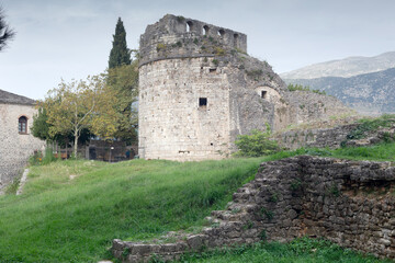 View of the ruins of the castle in the city of Ioannina (Epirus, Greece)