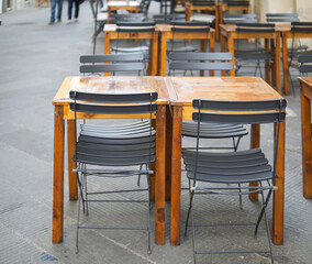 table restaurant in pietrasanta , tuscany, italy