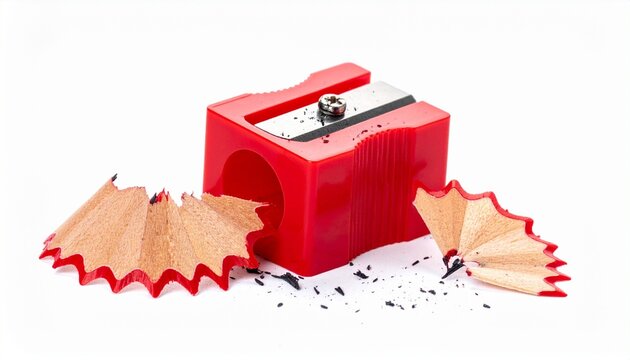 red pencil and sharpener - Powered by Adobe