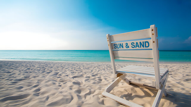 lifeguard tower on the beach - Powered by Adobe