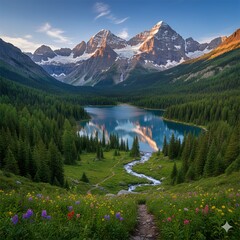 lake louise banff national park © Black