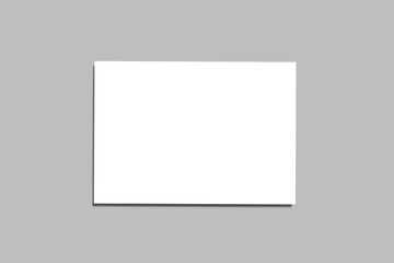 a5 flyer landscape blank mockup