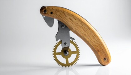 old rusty clock with gears