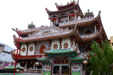 Obraz premium Wat Chue Chang, Hatyai, Thailand Traditional Temple