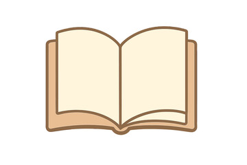 Open book with blank pages ready for custom text or creative design elements, isolated on white