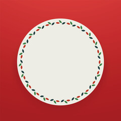 Christmas sale stickers and label. Price tag holiday. Christmas stickers. Free space for text.