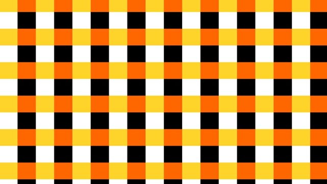 Halloween, Fall, or construction safety checker pattern. Seamless loop, digital background.
