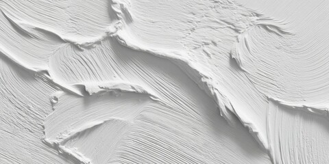 White Abstract Texture with Smooth Brush Strokes and Subtle Depth for Artistic and Design Backgrounds