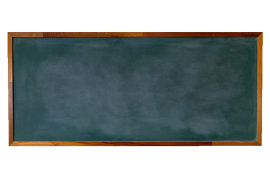 Empty green chalkboard texture hang on the white wall. double frame from greenboard and white background. image for background, wallpaper and copy space. bill board wood frame for add text.