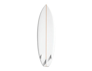 Isolated overhead view of a white surfboard on a black background