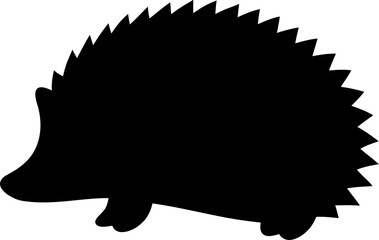 Hedgehog Silhouette Vector | Animal, Wildlife, Spiky, Pet, Forest Creature Design