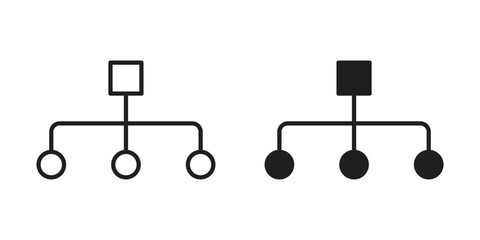 classification icon art in black and white