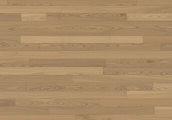 Seamless Light Brown Wood Parquet Flooring Texture Background.