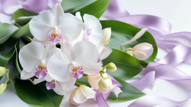 上品な胡蝶蘭　追悼・法要用背景