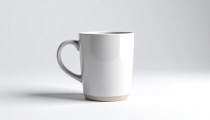 Obraz premium Studio Shot of Empty Ceramic Coffee Mug on White Background, Minimalist Style