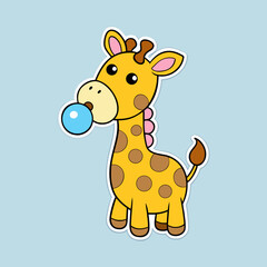 cute-giraffe vector design 