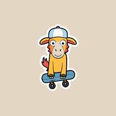 cartoon dog with a bone