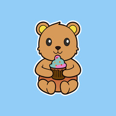 teddy bear with a gift