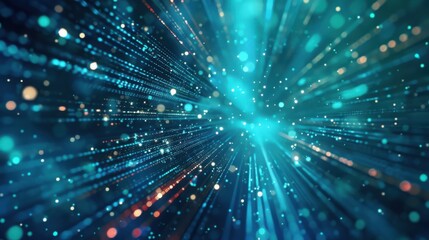 Naklejka premium abstract blue background with rays