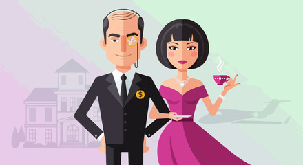 Luxury Lifestyle Rich Couple Design