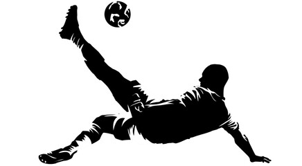 football players silhouettes sport soccer