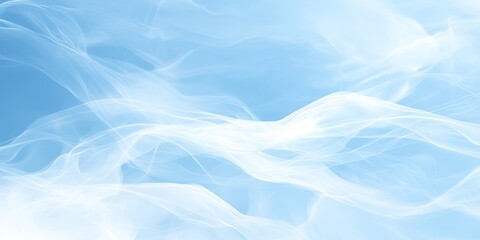 Soft Gentle Aqua Gradient Background with Fluid Wave Patterns for Calming and Elegant Designs