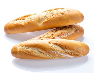 Three loaves of crusty bread