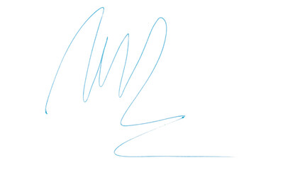 Light Blue Pencil Underline - Hand drawn horizontal chalk, marker or pencil lines. Design element for emphasis, text lines and decorations. Set on a transparent background.