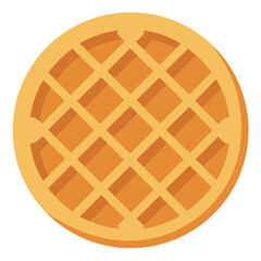 Belgian Waffle with Grid Pattern Design