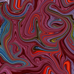 Vibrant red abstract swirl texture with fluid patterns, perfect for modern art, background design, or creative digital artwork. Golden keywords: abstract, swirl, vibrant, texture, background.
