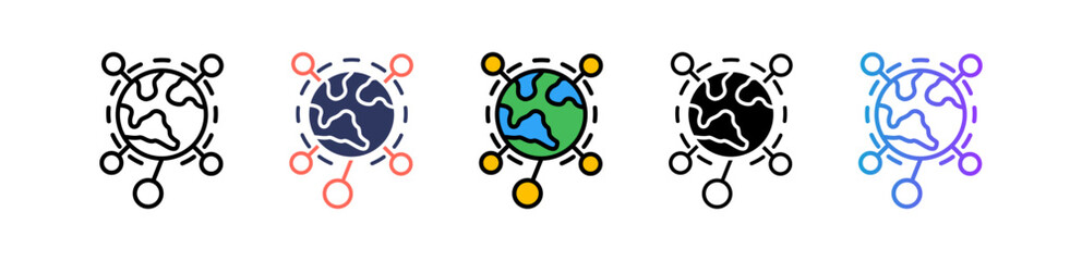Trading Network multiple icon