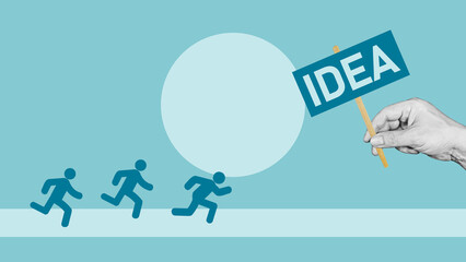Creative idea and leadership concept. Team motivation and switching into action. How do you motivate your team