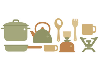 Minimalist kitchen utensils and cookware collection