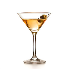Minimalist Cocktail Composition &ndash; Martini in Long-Stem Glass