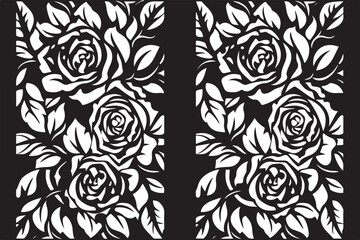 Obraz premium Rose Pattern Laser Cut Ornament