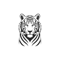 Fierce Tiger Head Graphic Design.
