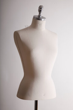 Dressmaker's Mannequin on White Background