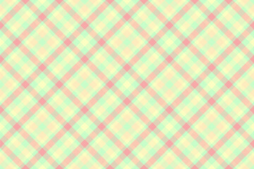 Close up texture fabric tartan, book pattern background check. School textile plaid seamless vector in light and lemon chiffon colors.