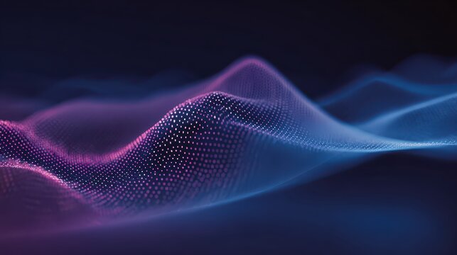 Abstract Waveform Data Visualization Illustrating Algorithm Analysis