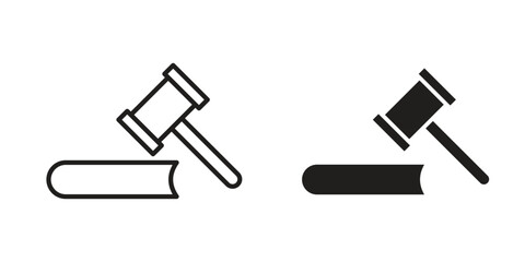 employment law icon art in black and white